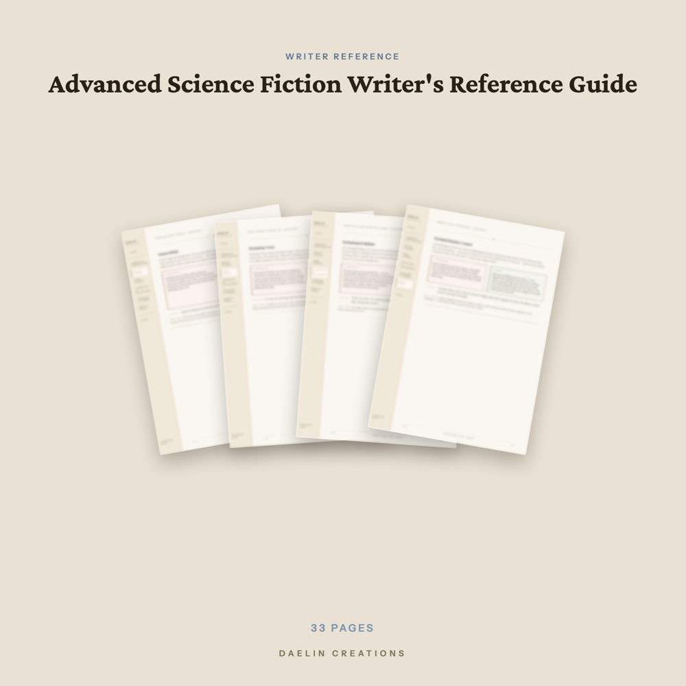 Science Fiction Writer's Reference Guide — image 3