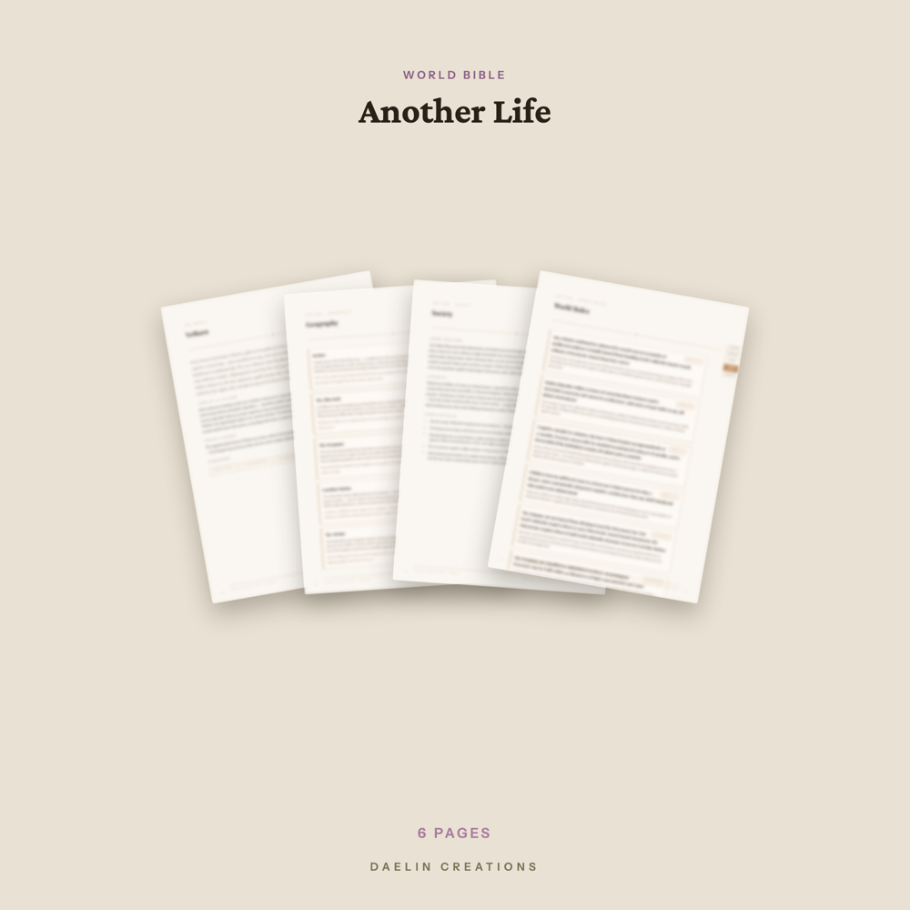 Scifi World Bible — image 3