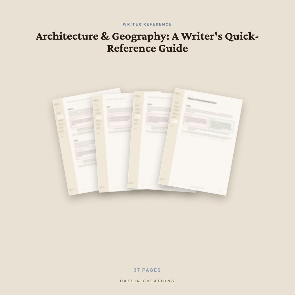 Architecture & Geography Quick-Reference Guide for Fiction Writers — image 3