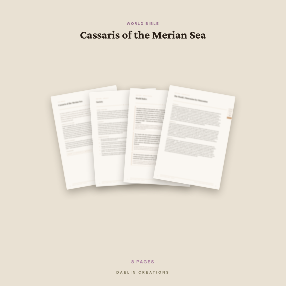Fantasy World Bible — image 3