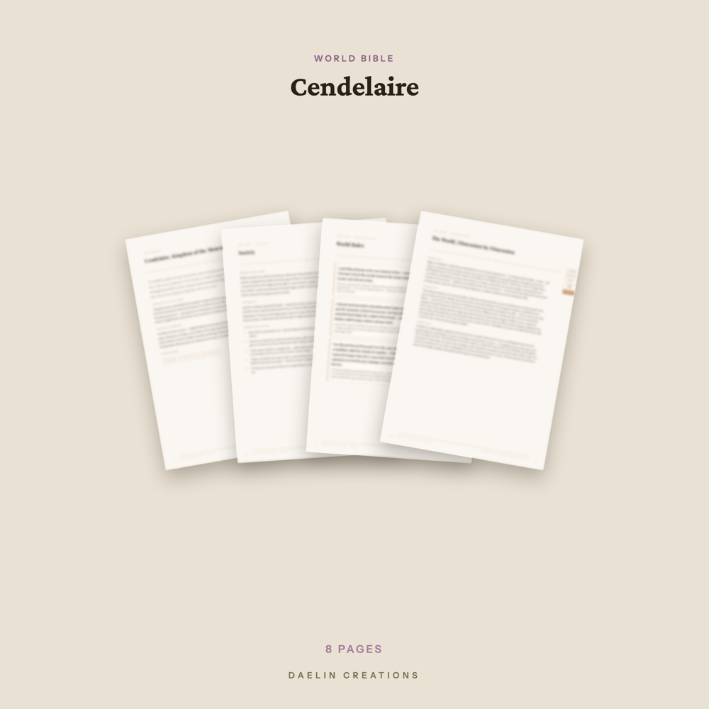 Romantasy World Bible — image 3