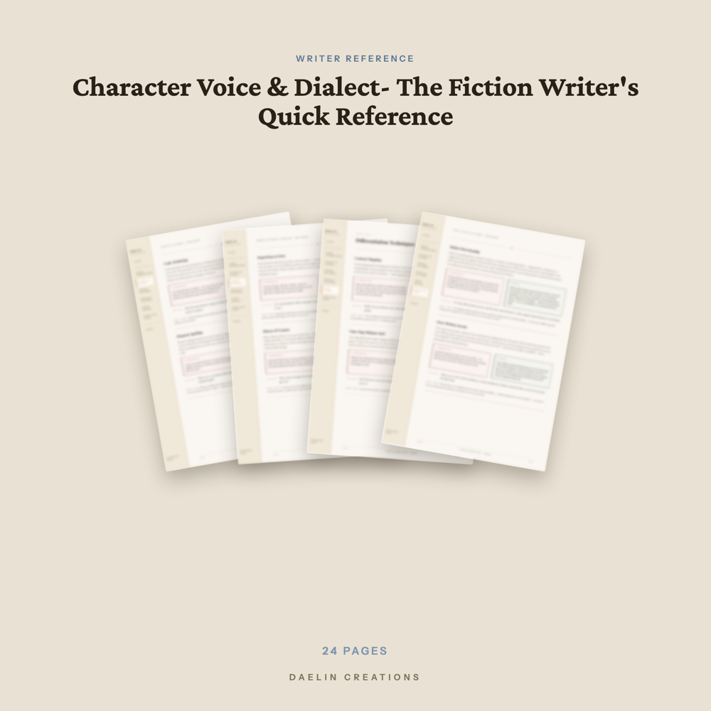 Character Voice & Dialect Quick Reference Guide — image 3