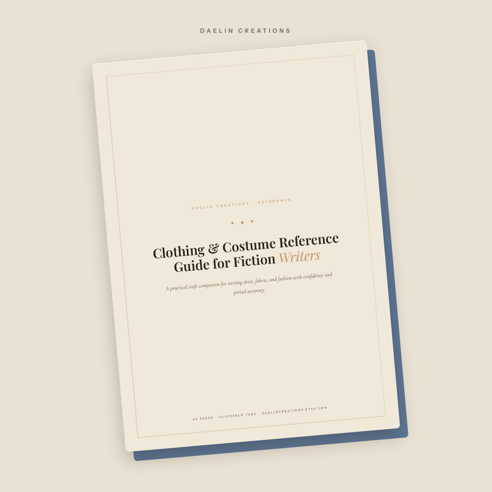 Clothing & Costume Reference Guide for Fiction Writers — image 2