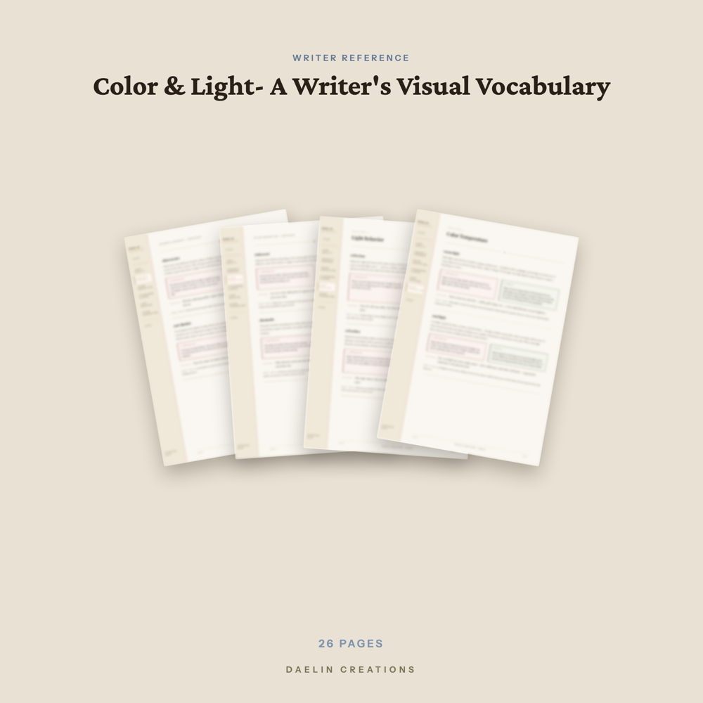 Color & Light Writer's Vocabulary Guide — image 3