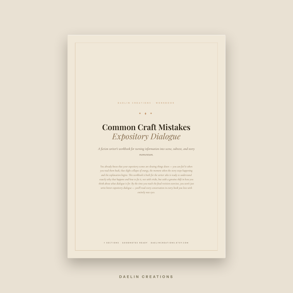 Expository Dialogue Workbook for Fiction Writers
