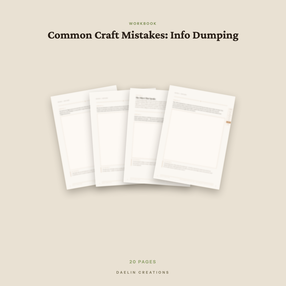 Info Dumping Workbook for Fiction Writers — image 3