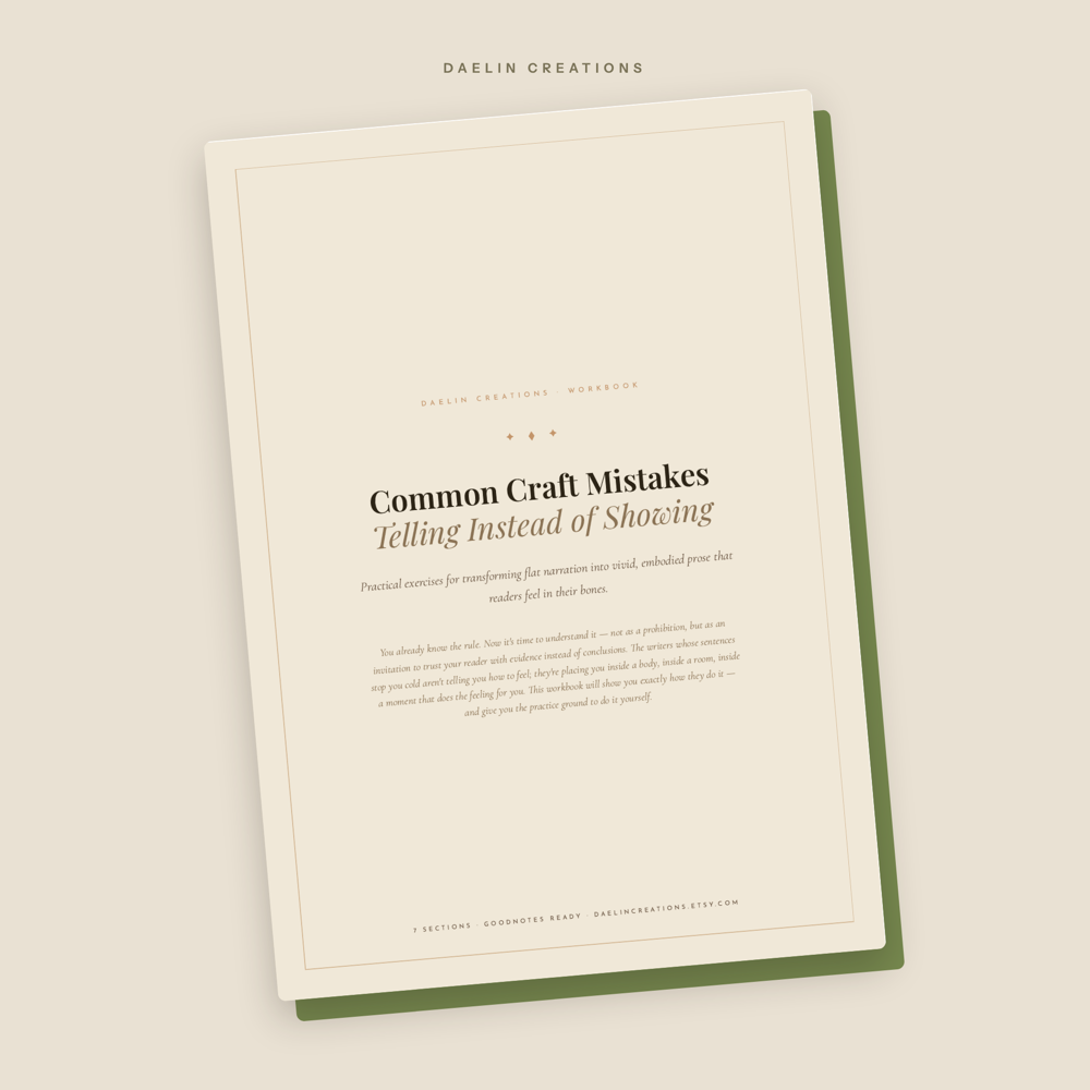 Show Don't Tell Fiction Writing Workbook — image 2