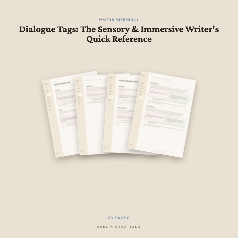 Dialogue Tags Quick Reference Guide — image 3
