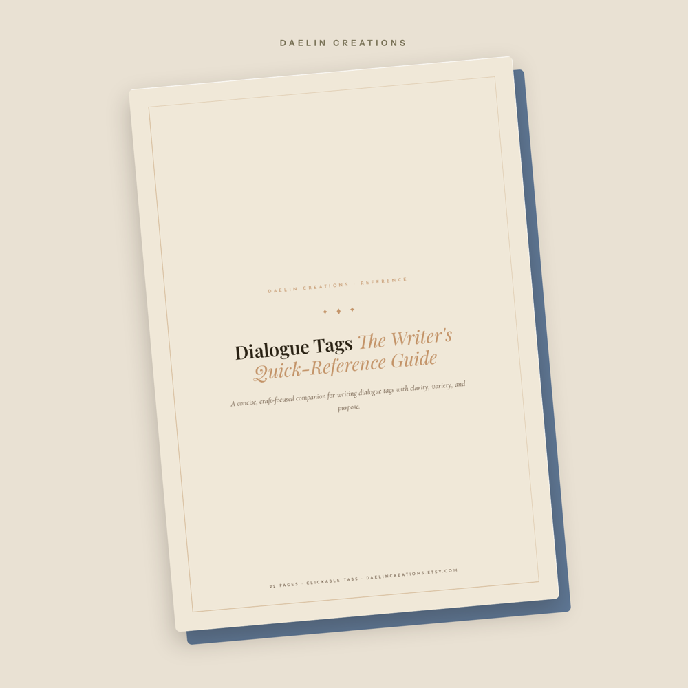 Dialogue Tags Quick-Reference Guide — image 2