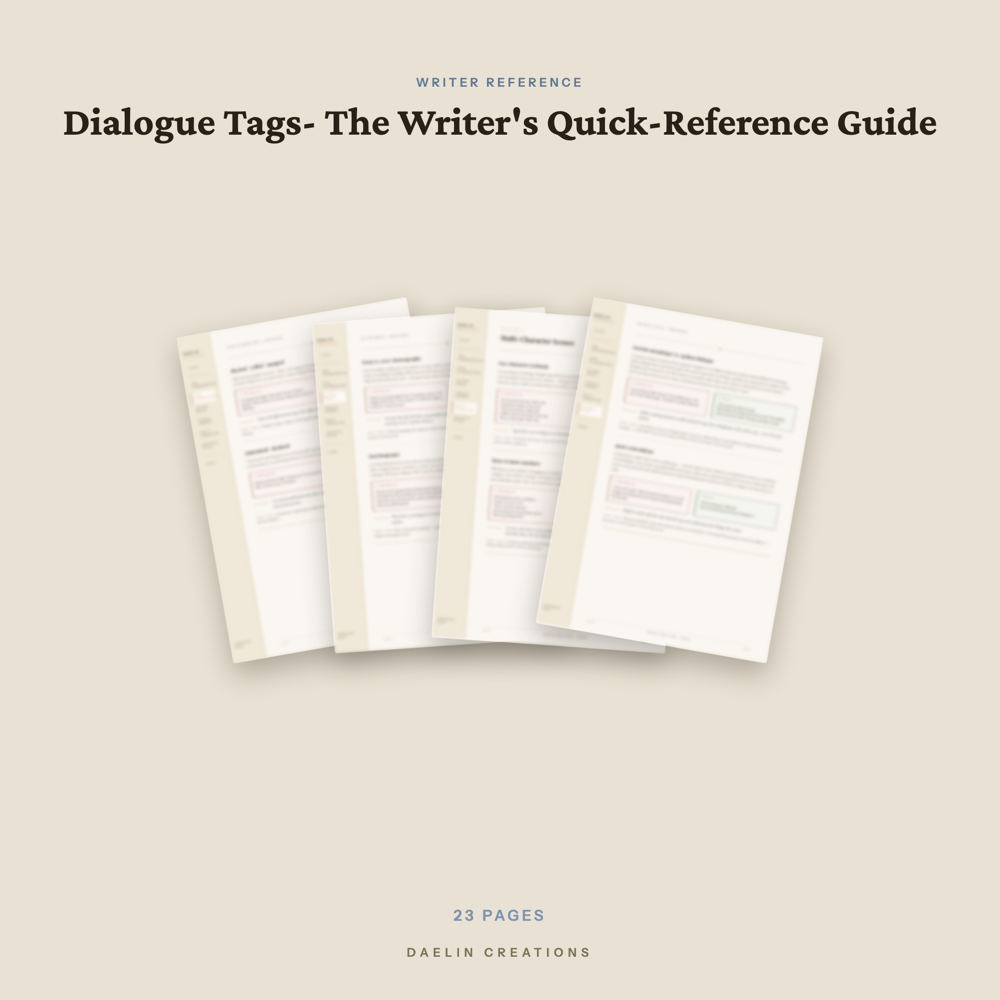 Dialogue Tags Quick-Reference Guide — image 3
