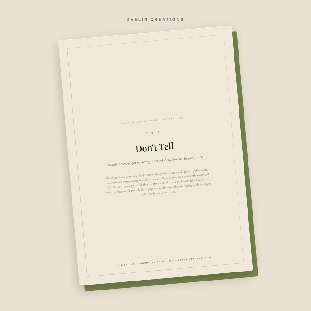 Show Don't Tell Fiction Writing Workbook — image 2