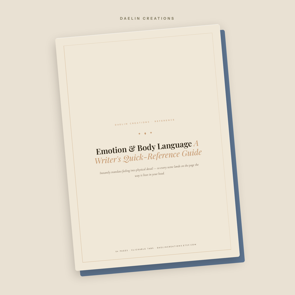 Emotion & Body Language Writer's Reference Guide — image 2