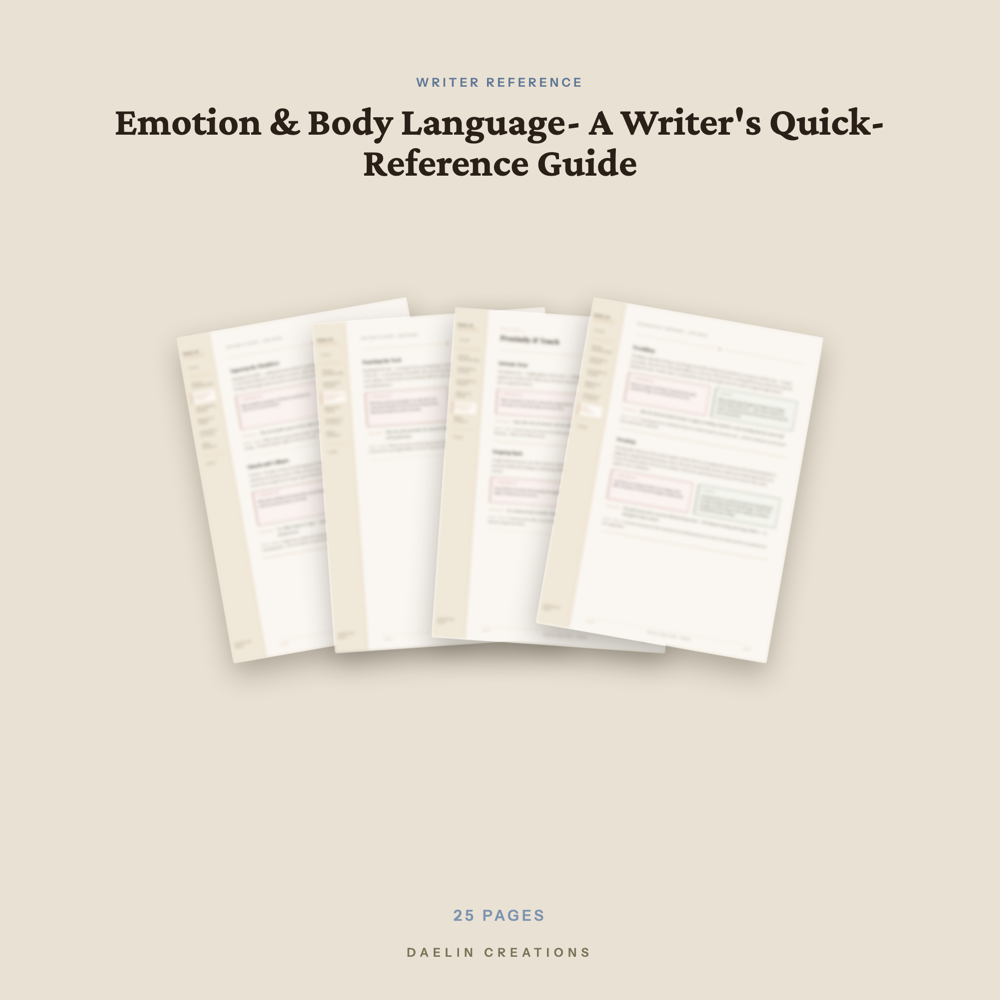 Emotion & Body Language Writer's Reference Guide — image 3