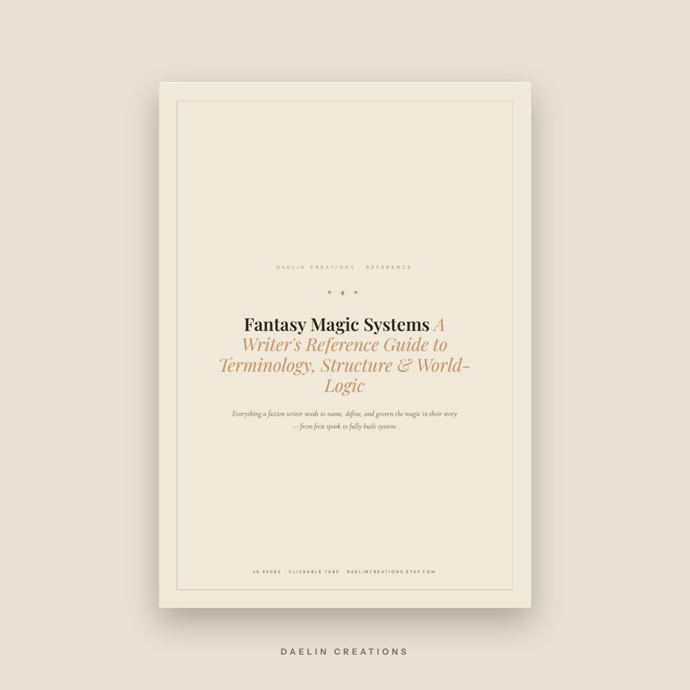 Fantasy Magic System Reference Guide