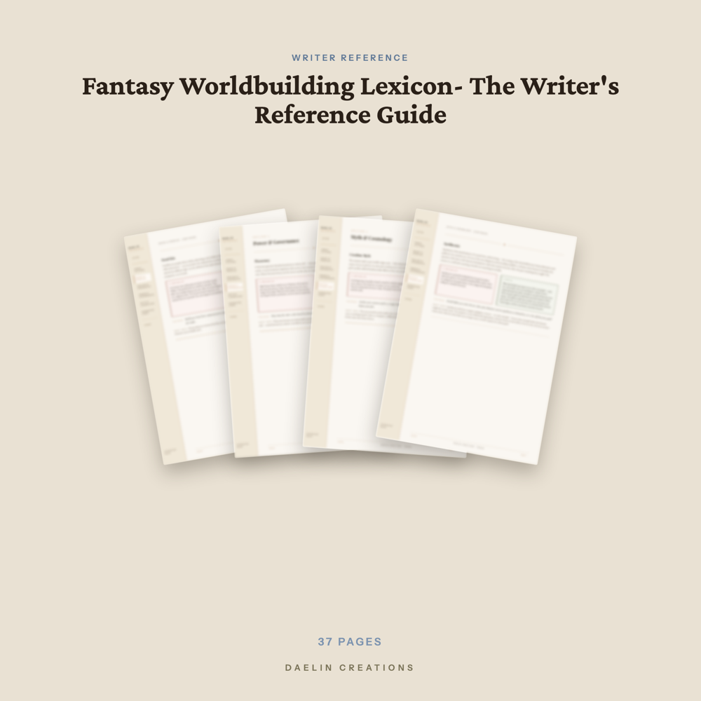Fantasy Worldbuilding Lexicon — image 3
