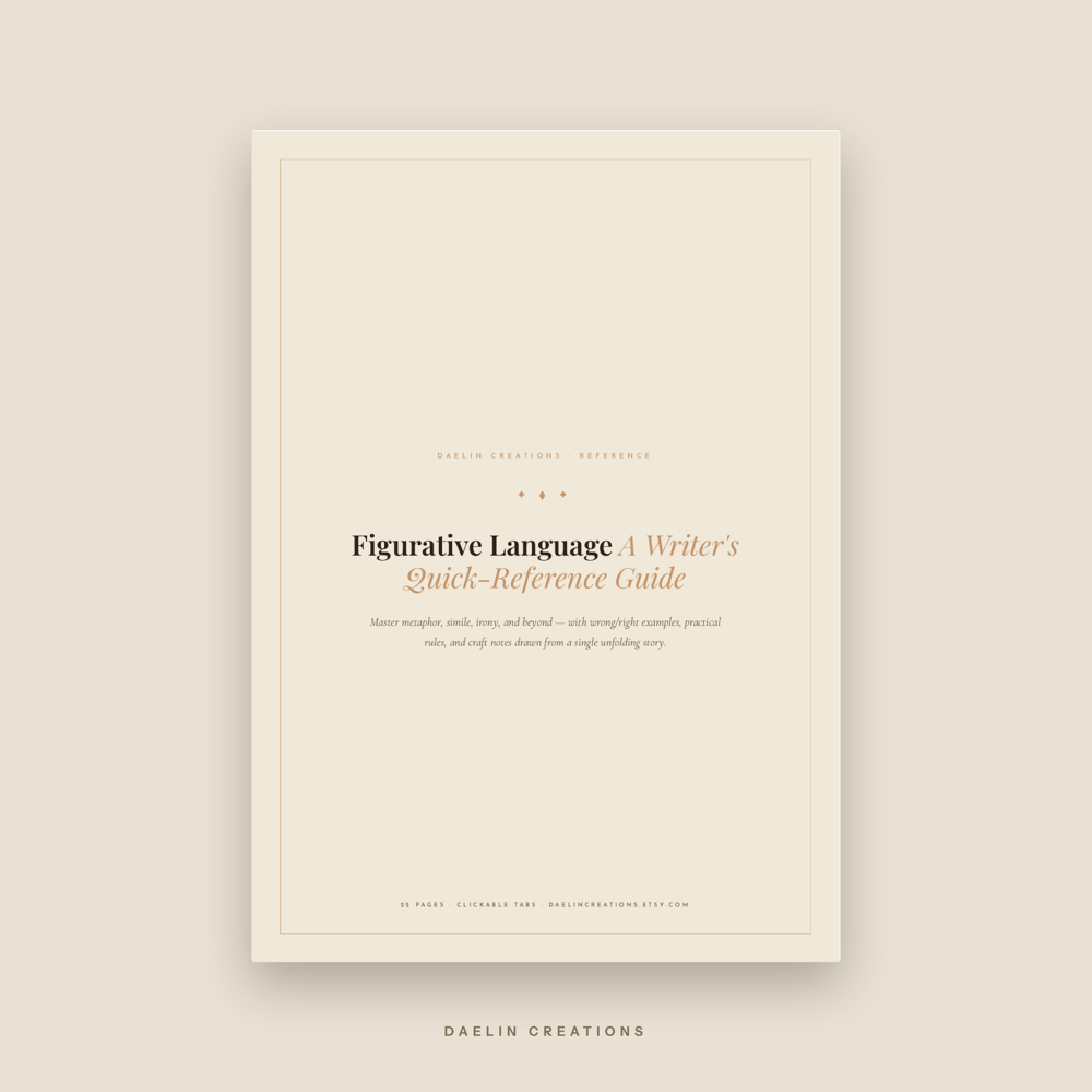 Figurative Language Quick-Reference Guide for Fiction Writers