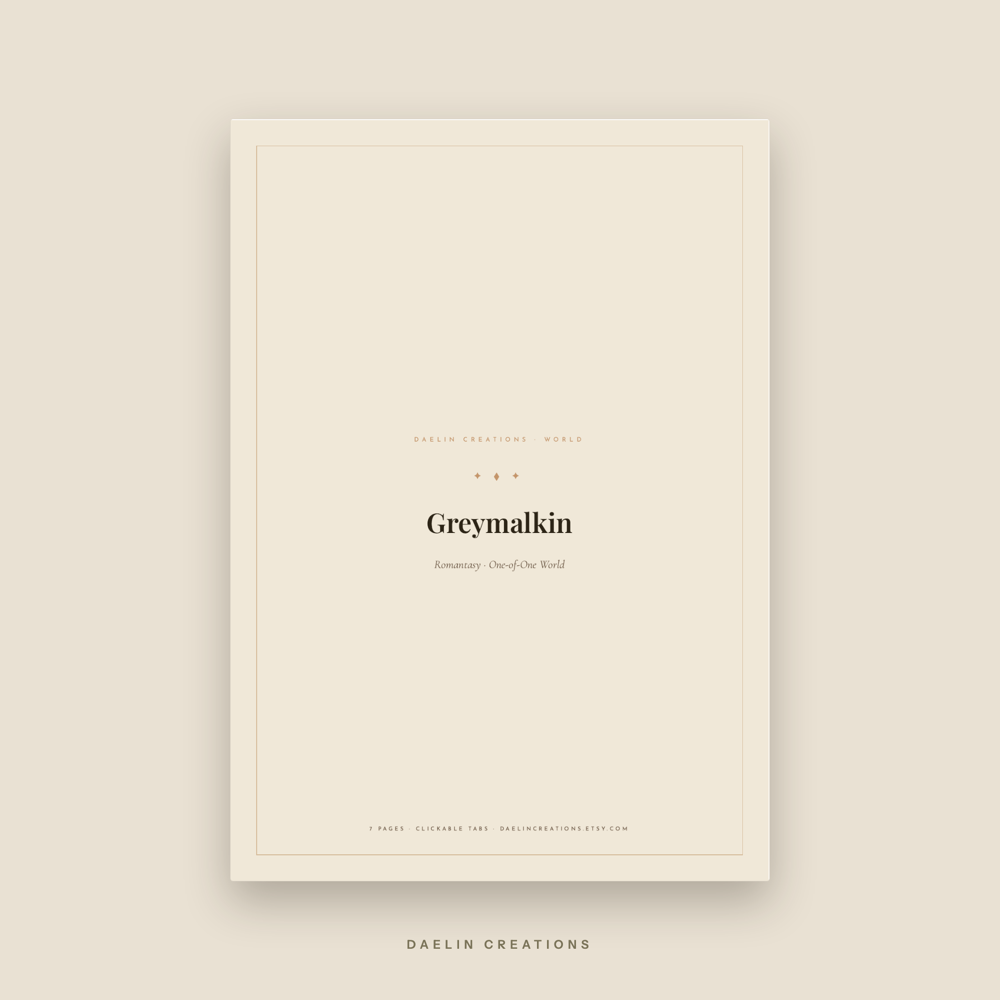 Romantasy World Bible