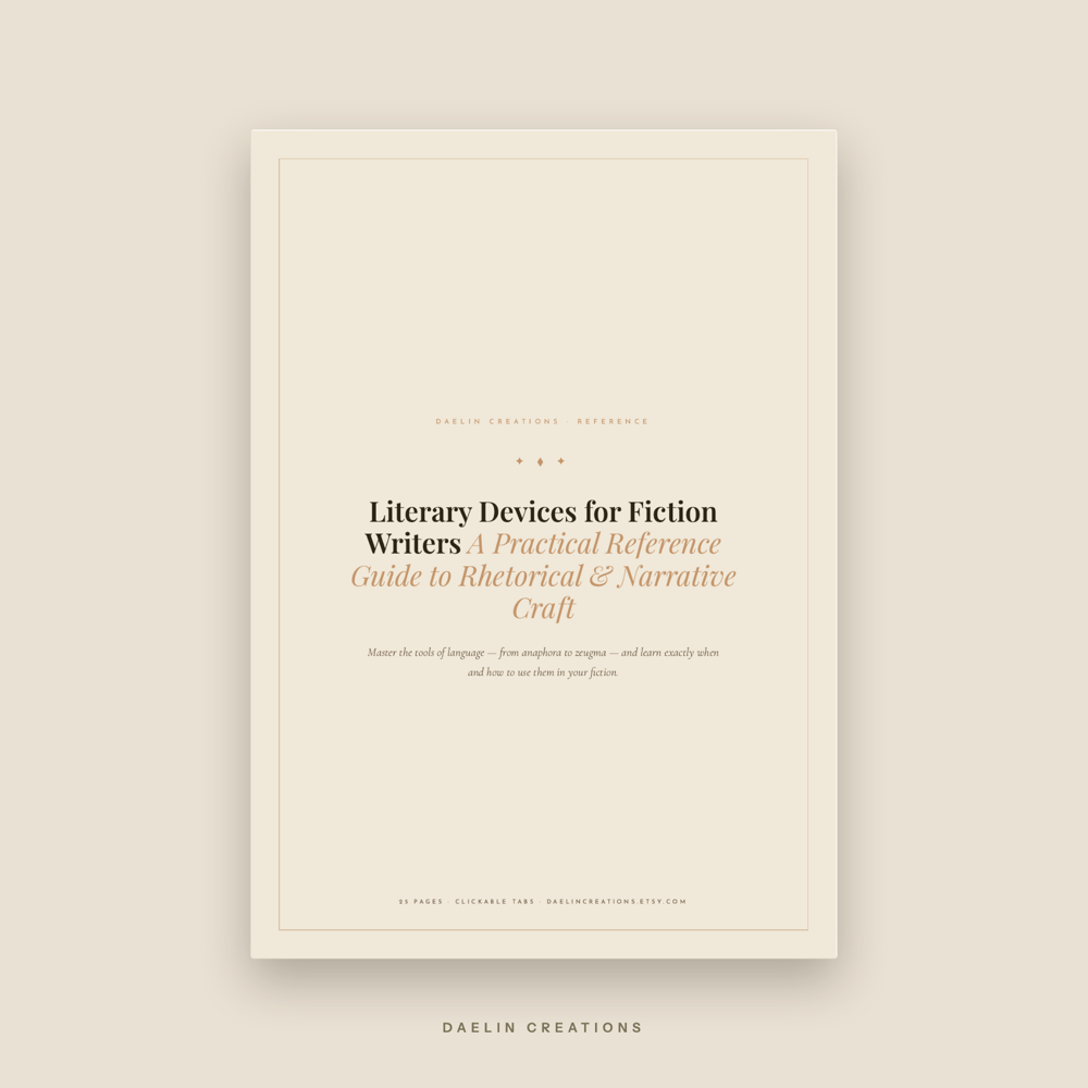 Literary Devices for Fiction Writers