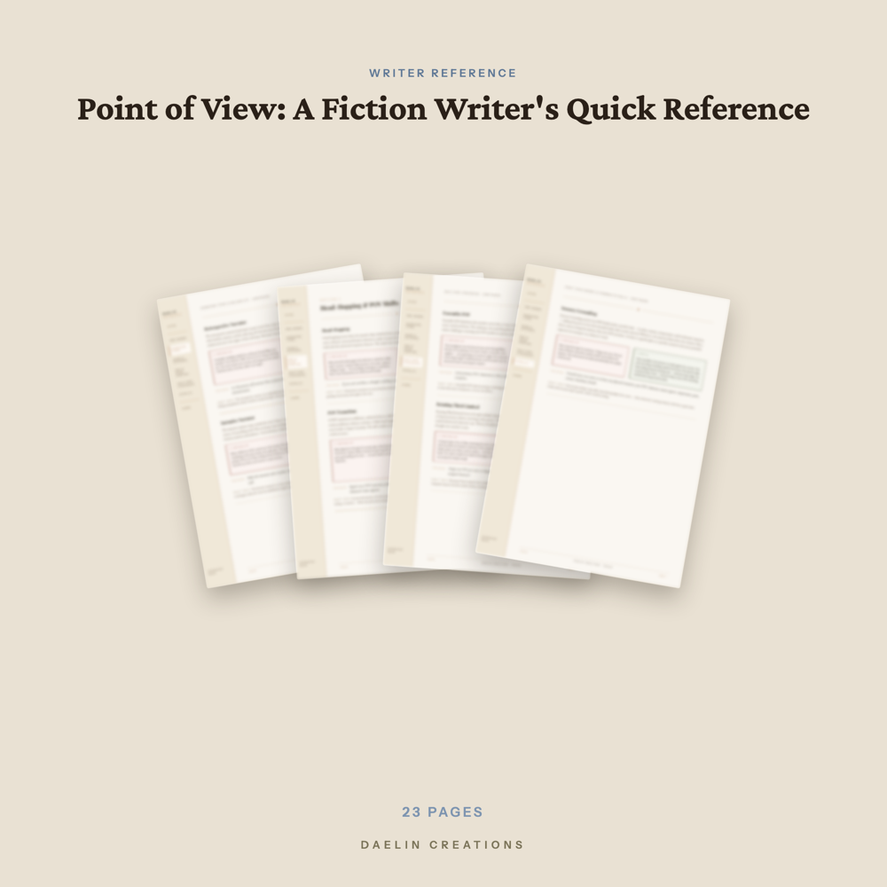 Point of View Quick Reference Guide for Fiction Writers — image 3
