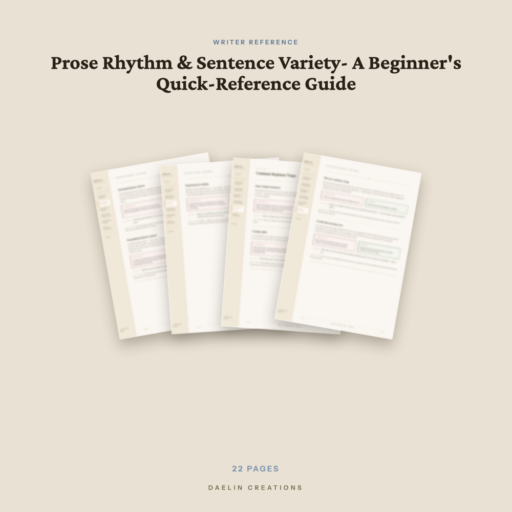 Prose Rhythm & Sentence Variety Quick-Reference Guide — image 3