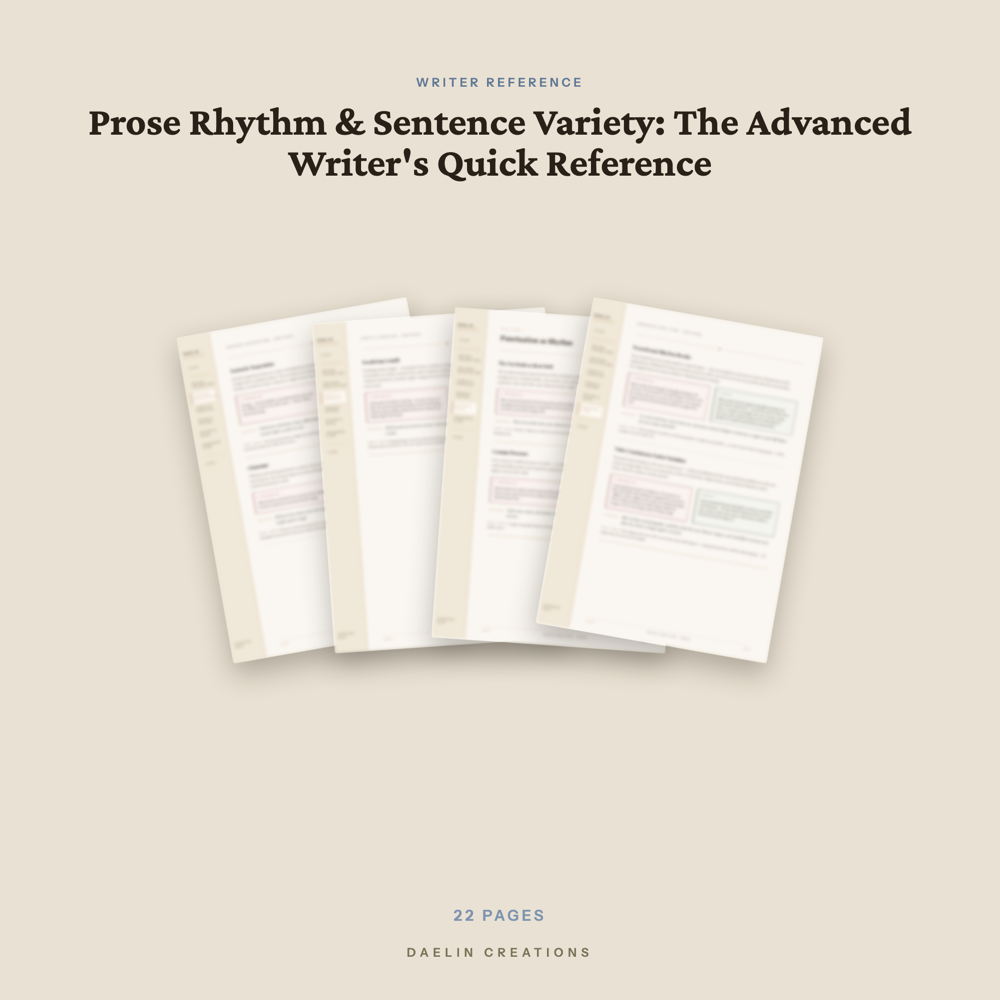 Prose Rhythm & Sentence Variety Quick Reference Guide — image 3