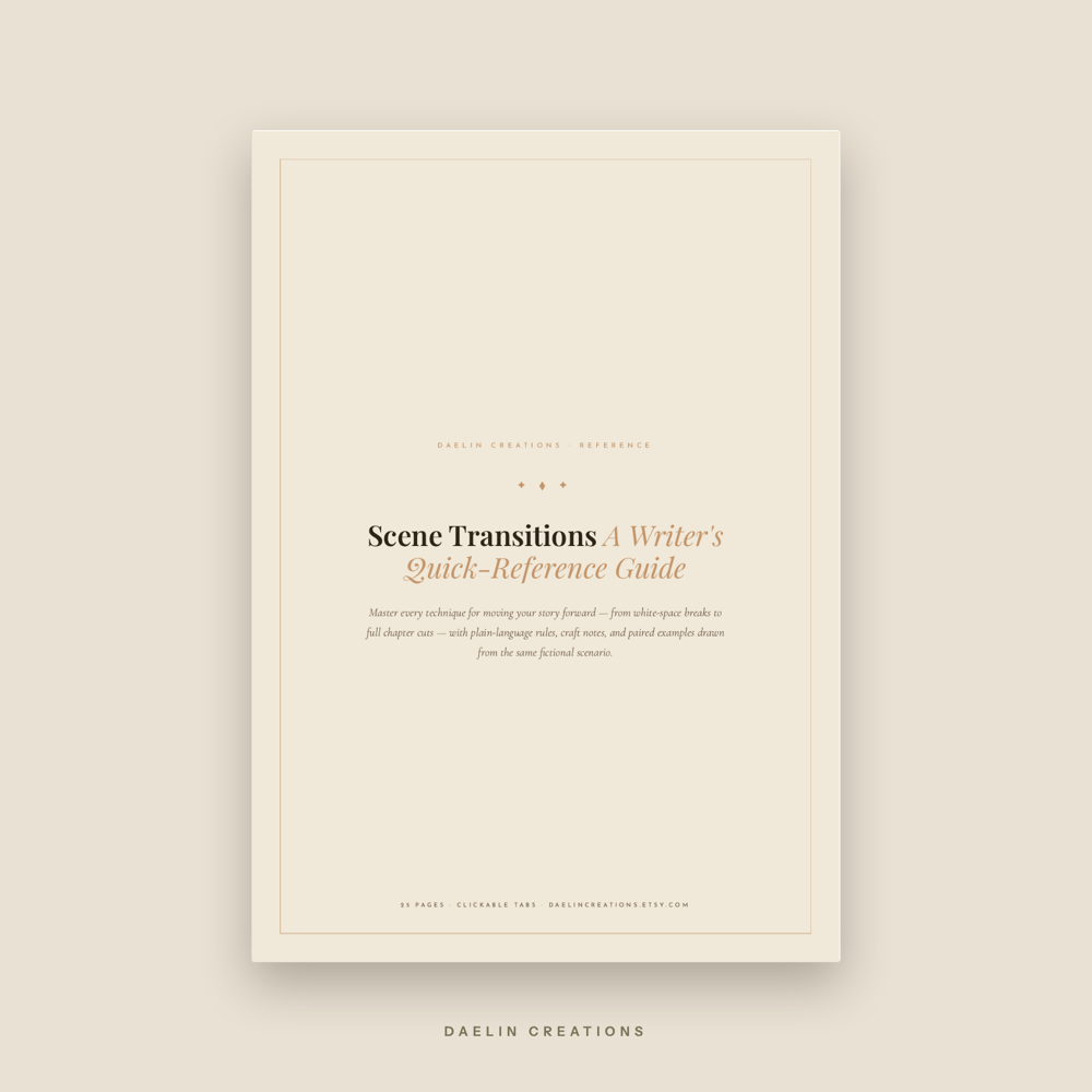 Scene Transitions Writer's Reference Guide