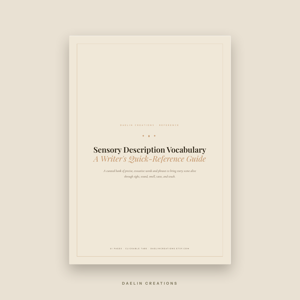 Sensory Description Vocabulary Guide