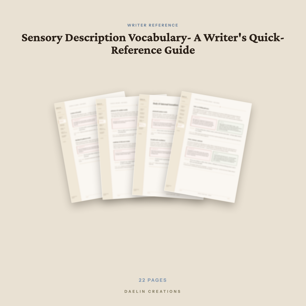Sensory Description Vocabulary Guide — image 3