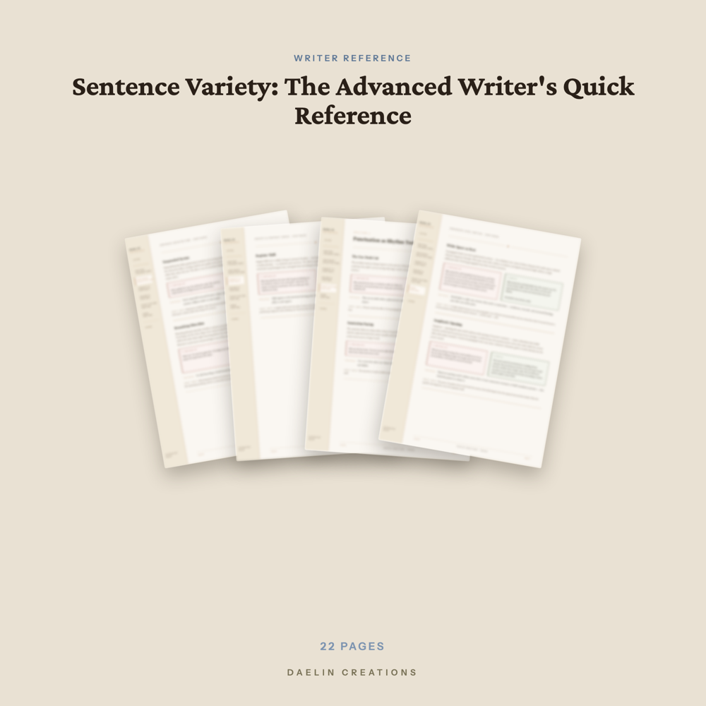 Sentence Variety Quick Reference — image 3