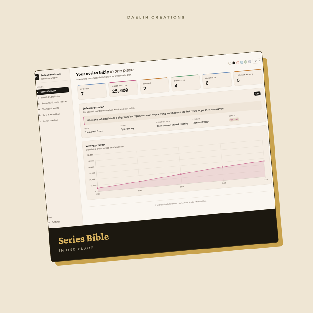Series Bible Dashboard — image 2