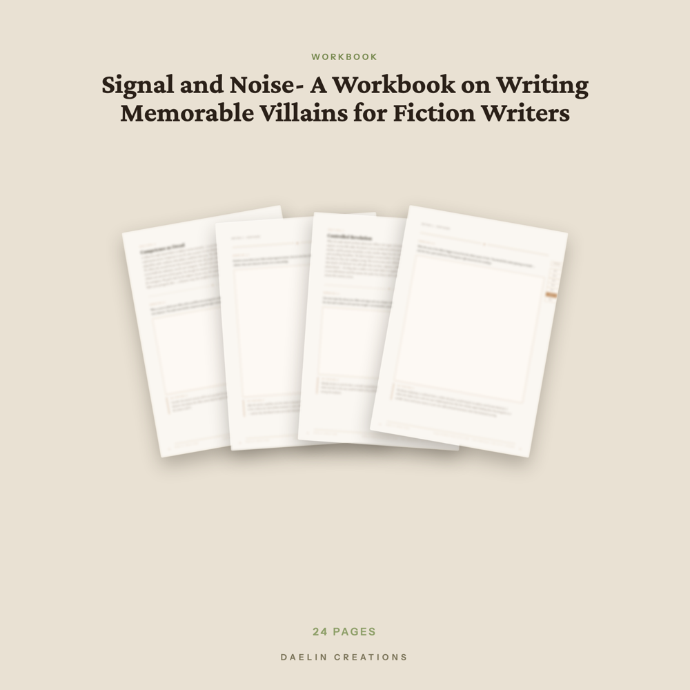 Signal and Noise: Villain Writing Workbook for Fiction Writers — image 3