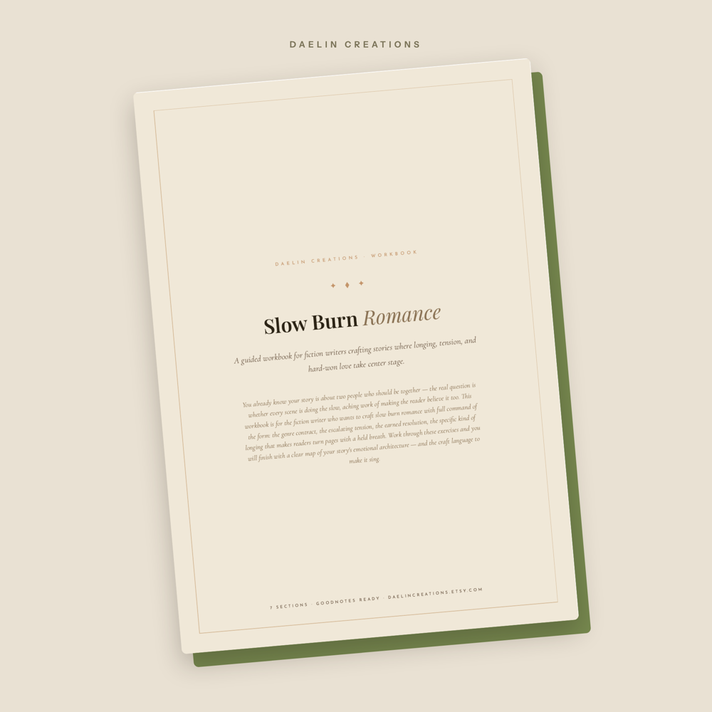 Slow Burn Romance Writing Workbook — image 2