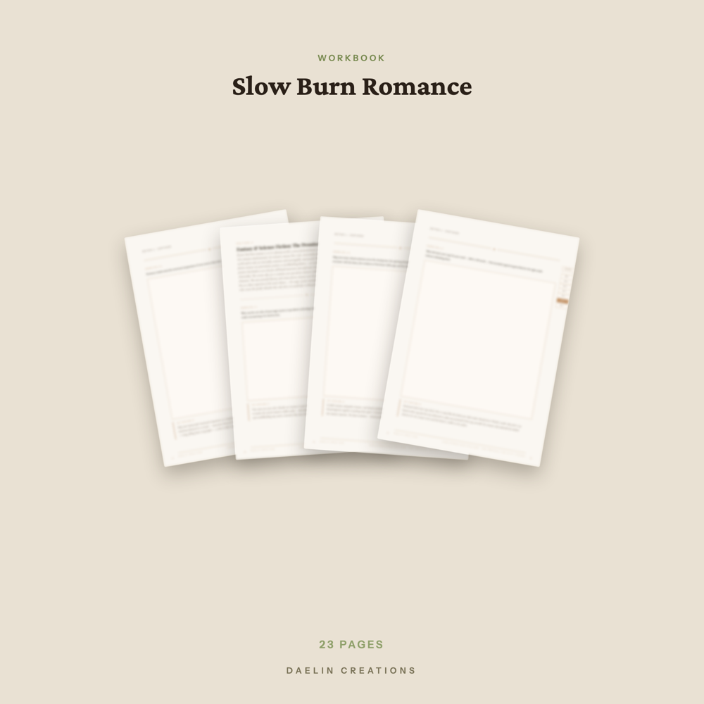Slow Burn Romance Writing Workbook — image 3