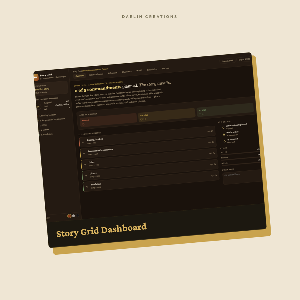 Story Grid Dashboard — image 2
