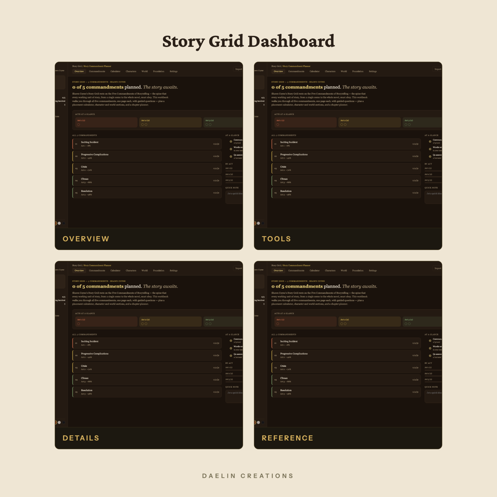 Story Grid Dashboard — image 3