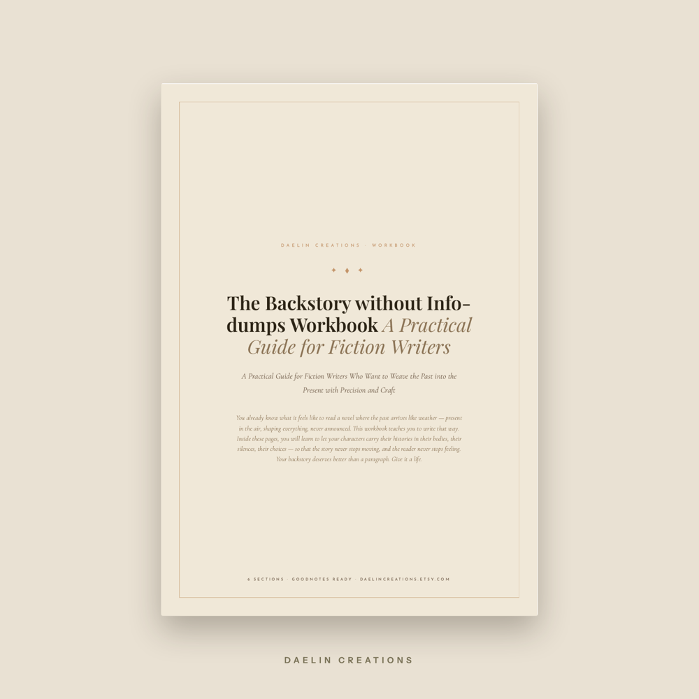 Backstory Without Info-Dumps Workbook