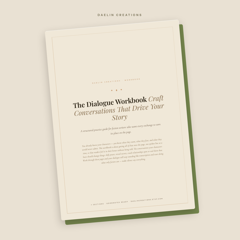 The Dialogue Workbook – Fiction Writing Craft Workbook PDF — image 2
