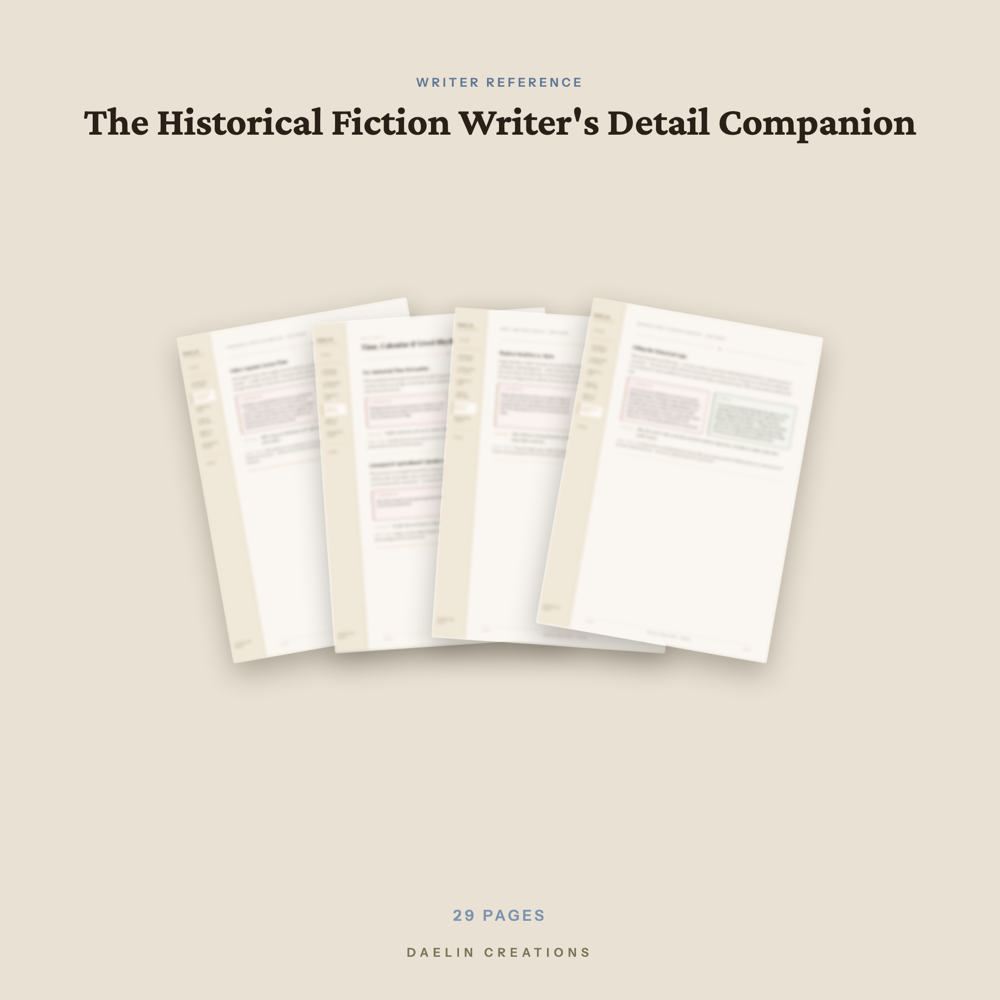 Historical Fiction Writer's Reference Guide — image 3