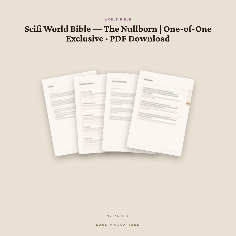 Scifi World Bible — image 3