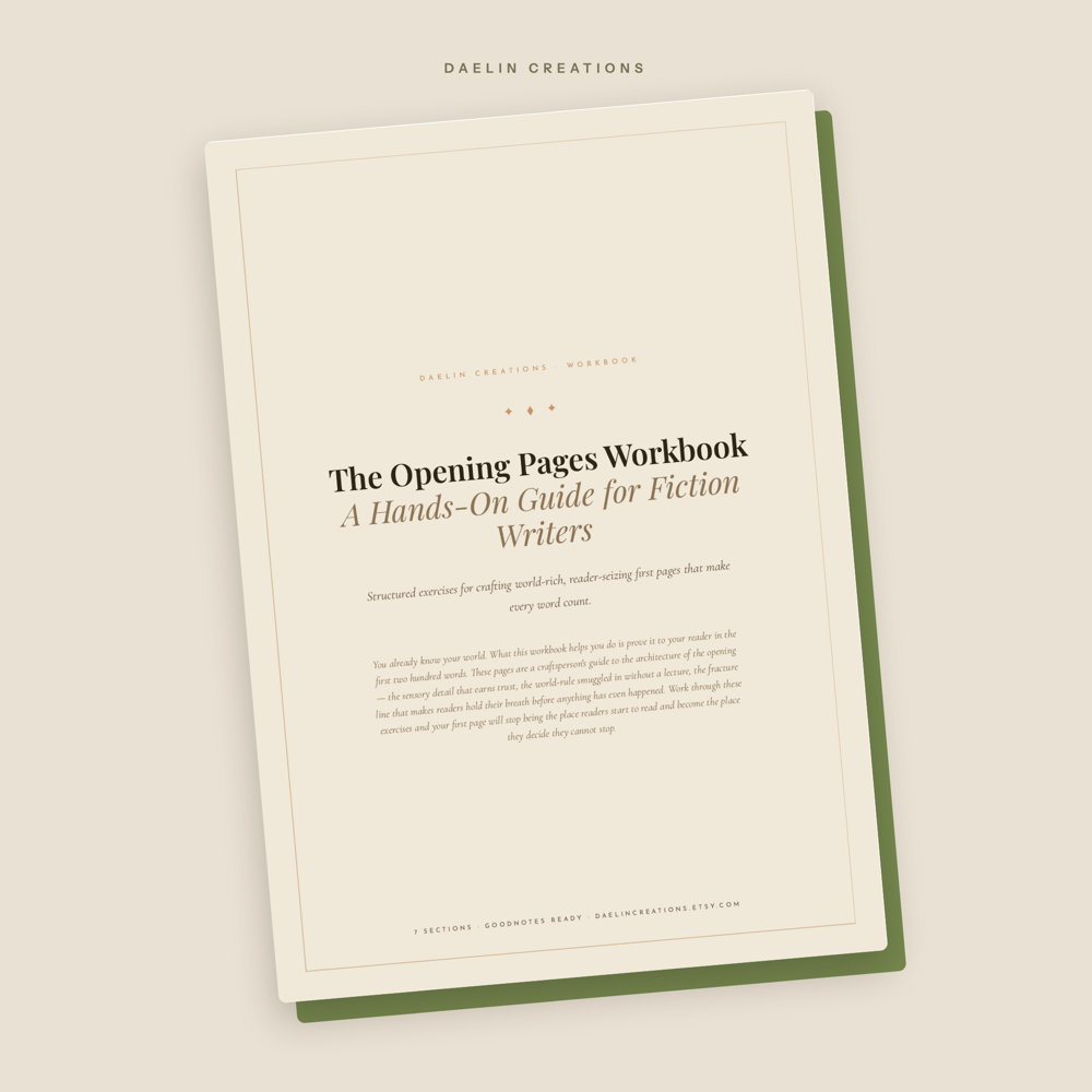 Opening Pages Workbook for Fiction Writers — image 2
