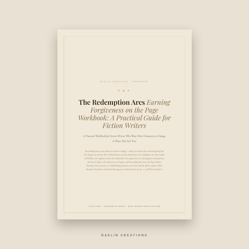 Redemption Arc Workbook for Fiction Writers
