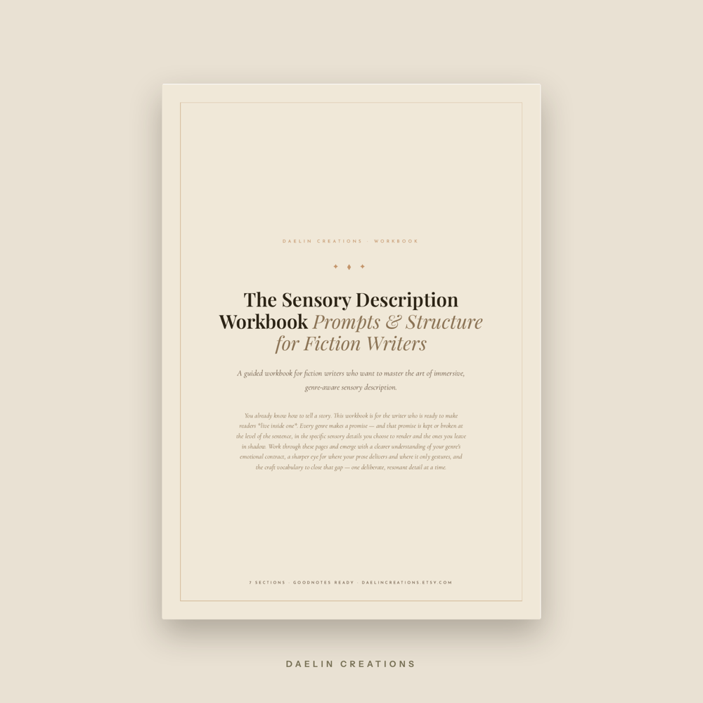 Sensory Description Workbook for Fiction Writers