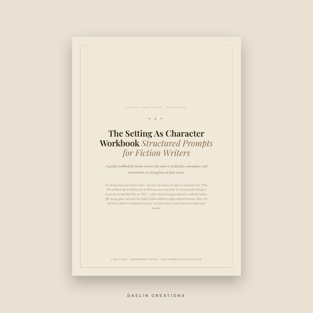 Setting As Character Workbook