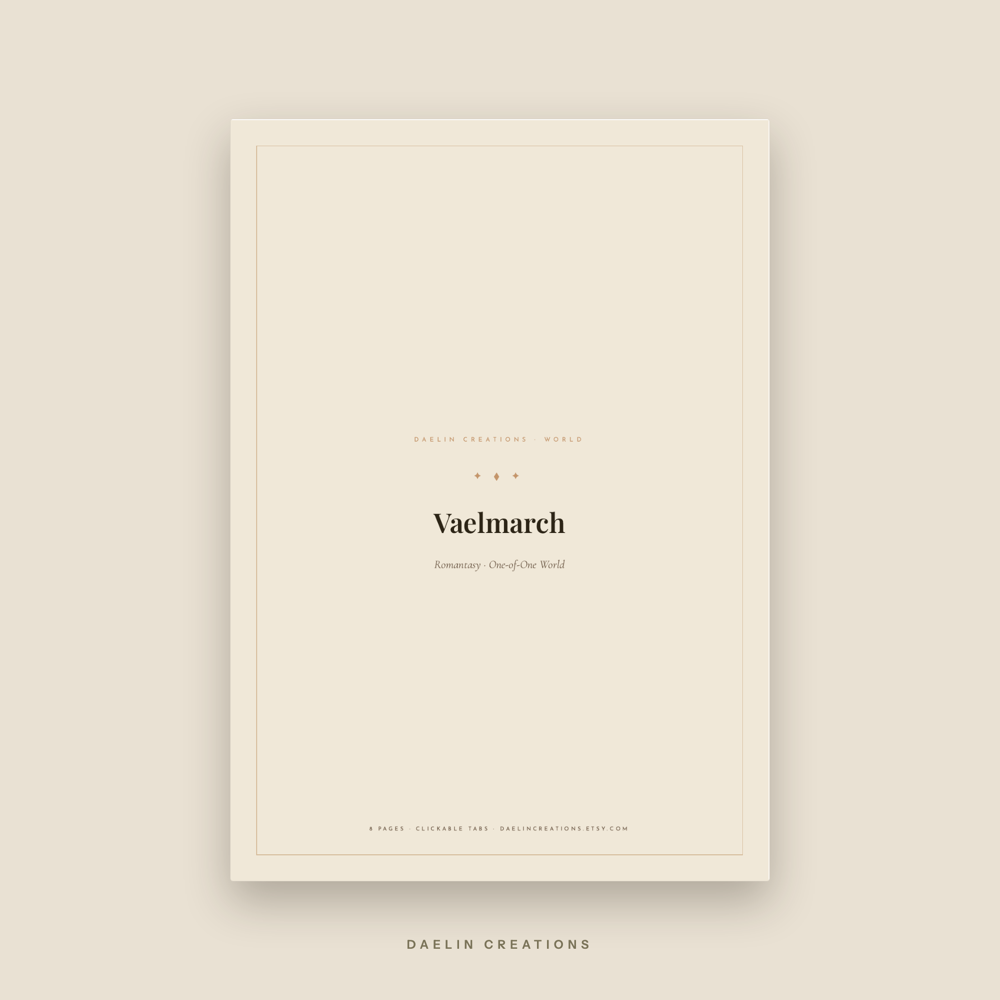 Romantasy World Bible