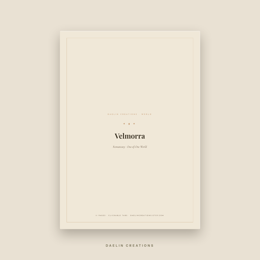 Romantasy World Bible