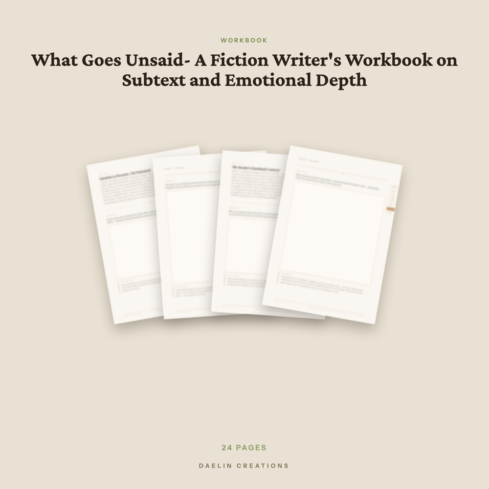 Subtext & Emotional Depth Workbook for Fiction Writers — image 3