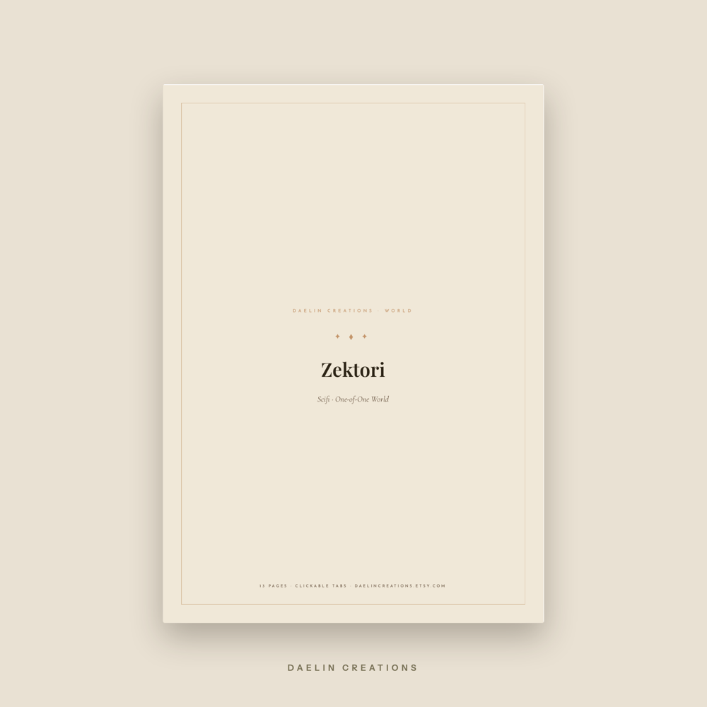 Scifi World Bible