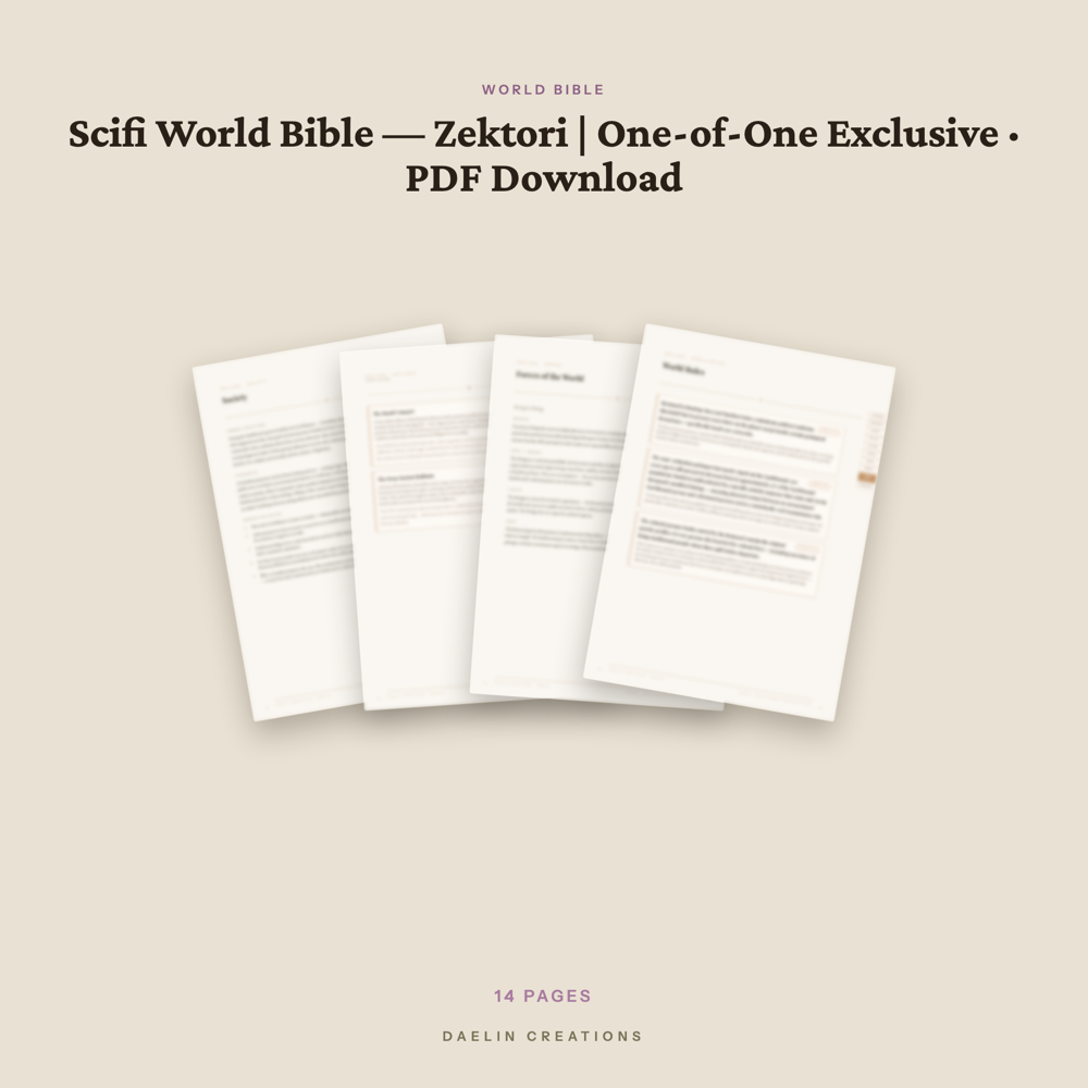 Scifi World Bible — image 3
